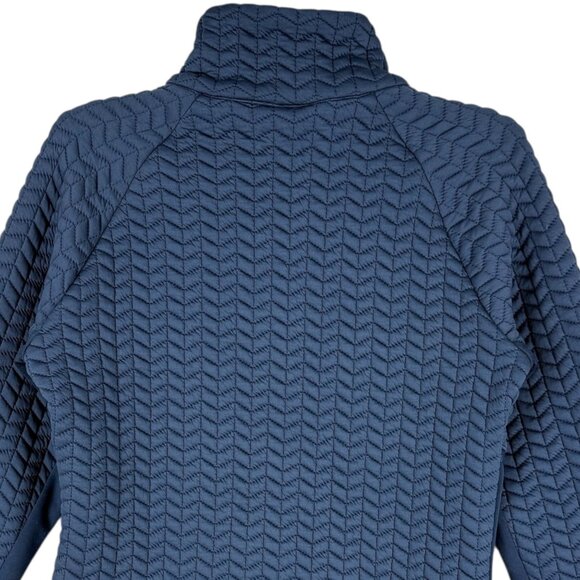 New Balance Women's Quilted Full-Zip Stand Collar Stretch Blue Jacket Size Small - Picture 5 of 10